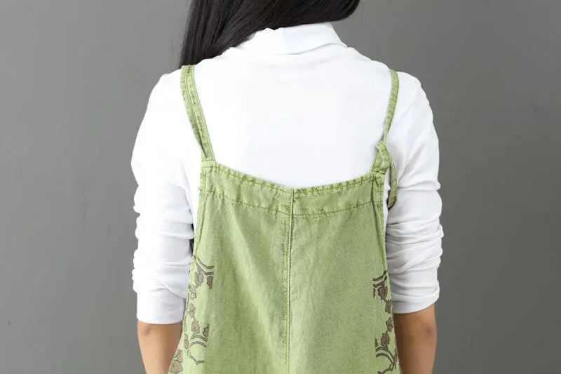 Jumpsuits Women One Piece Suspenders Overalls Wide Leg Long Pants High Waist Print Rompers Y2k Streetwear Casual Loose 2025