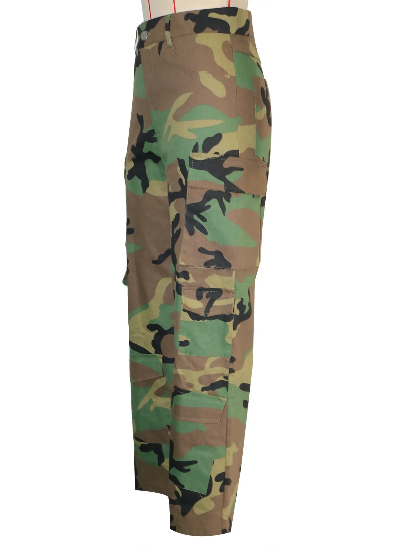 Cargo Pant Women Long Pants Camouflage Casual High Waist Straight Trousers Y2k Streetwear Loose Maxi Capris Splice Summer 2025