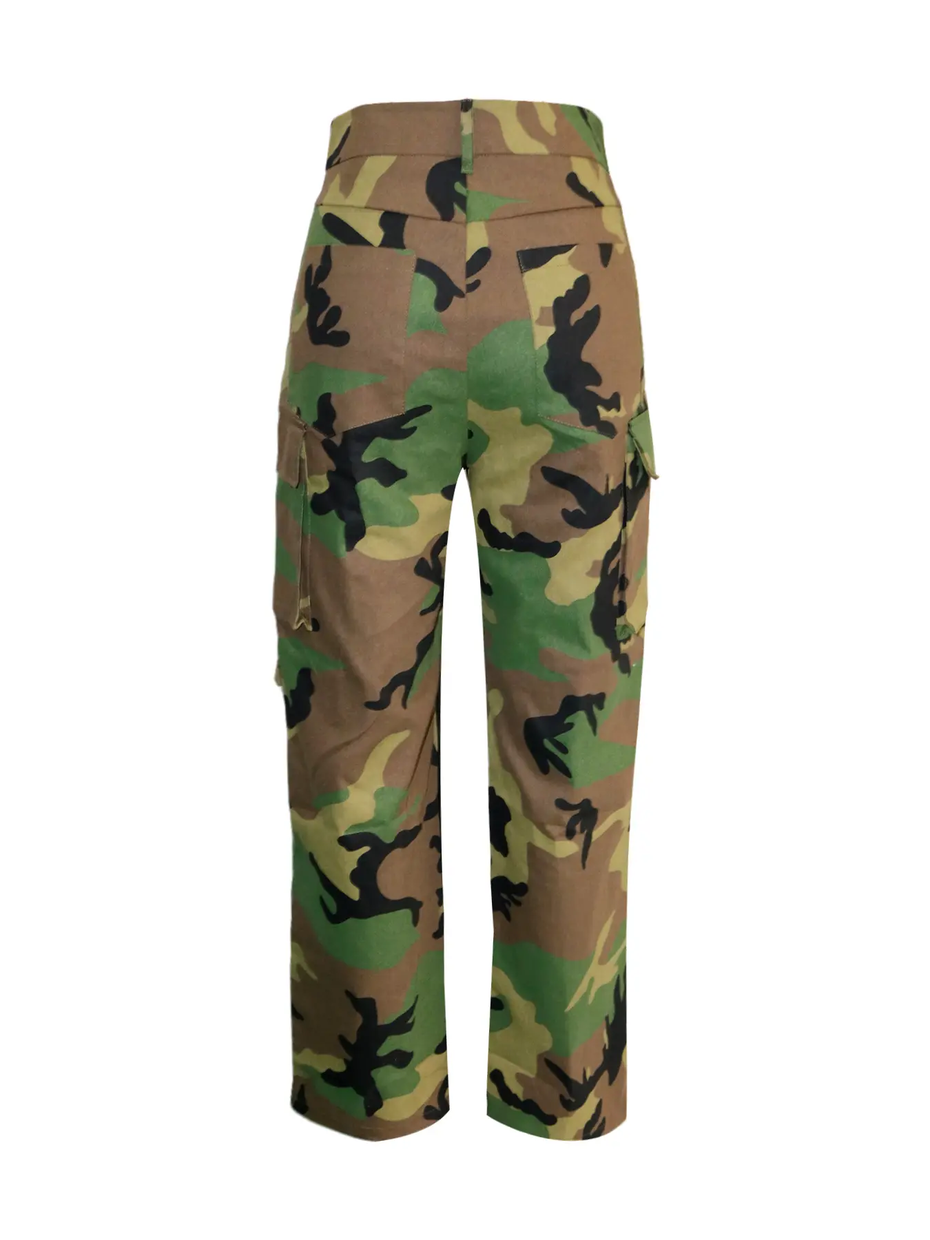 Cargo Pant Women Long Pants Camouflage Casual High Waist Straight Trousers Y2k Streetwear Loose Maxi Capris Splice Summer 2025