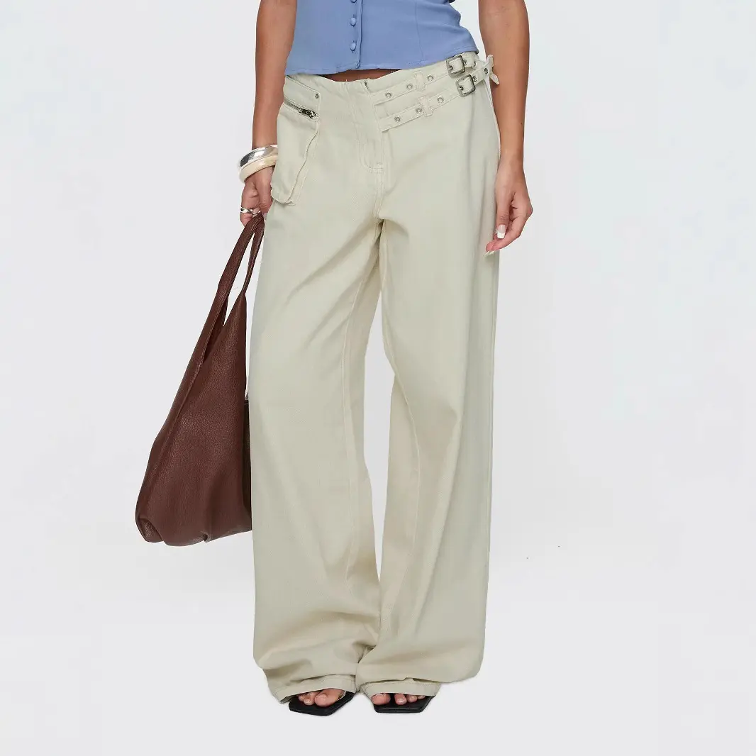 Floor Length Pant Women Wide Leg Pants High Waist Straight Trousers Y2k Casual Loose White Streetwear Splice Maxi Punk Capris