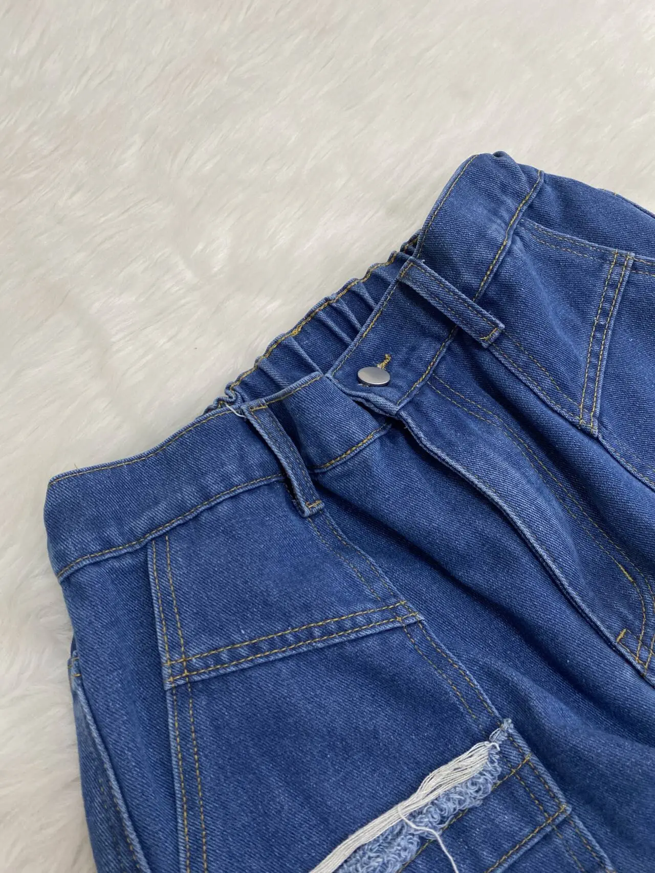 Denim Pant Women Shorts Jeans Wide Leg Short Pants High Waist Straight Trousers Y2k Streetwear Mom Jeans Casual Loose Summer