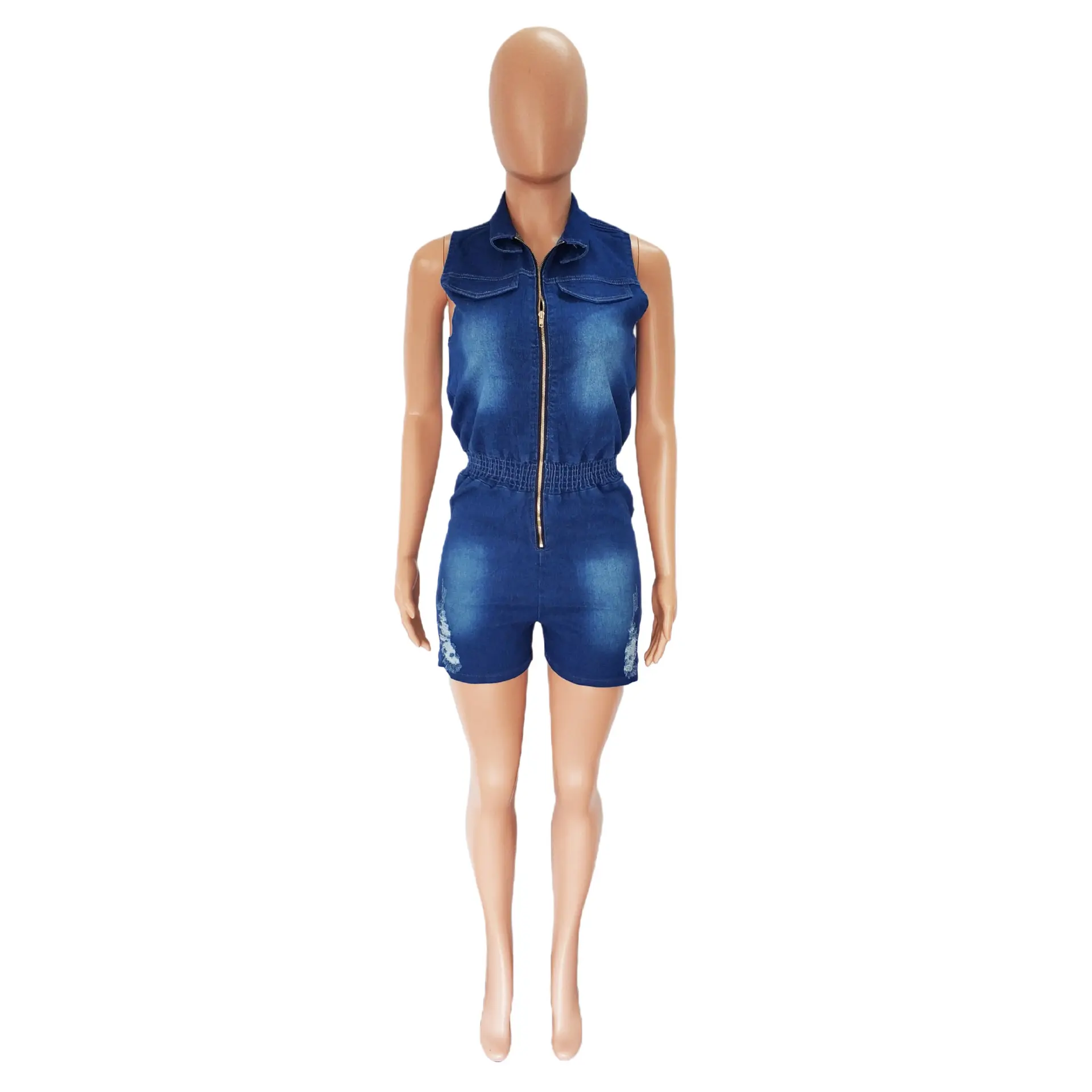 Demin Overalls Women Jumpsuits Mom Jeans One Piece Short Pants Elastic Waist Rompers Y2k Streetwear Jumpsuit Spring 2025 Club