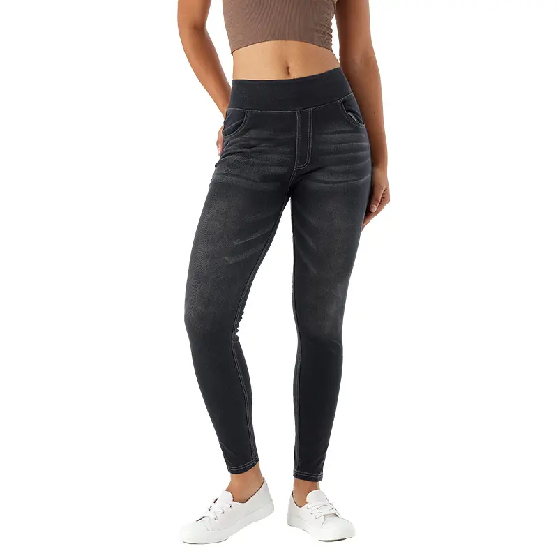 Jeans Women Denim Pant Long Pants Yoga Slim Mom Jeans High Waist Sheath Trousers Casual Pocket Y2k Streetwear Elegant Work 2025