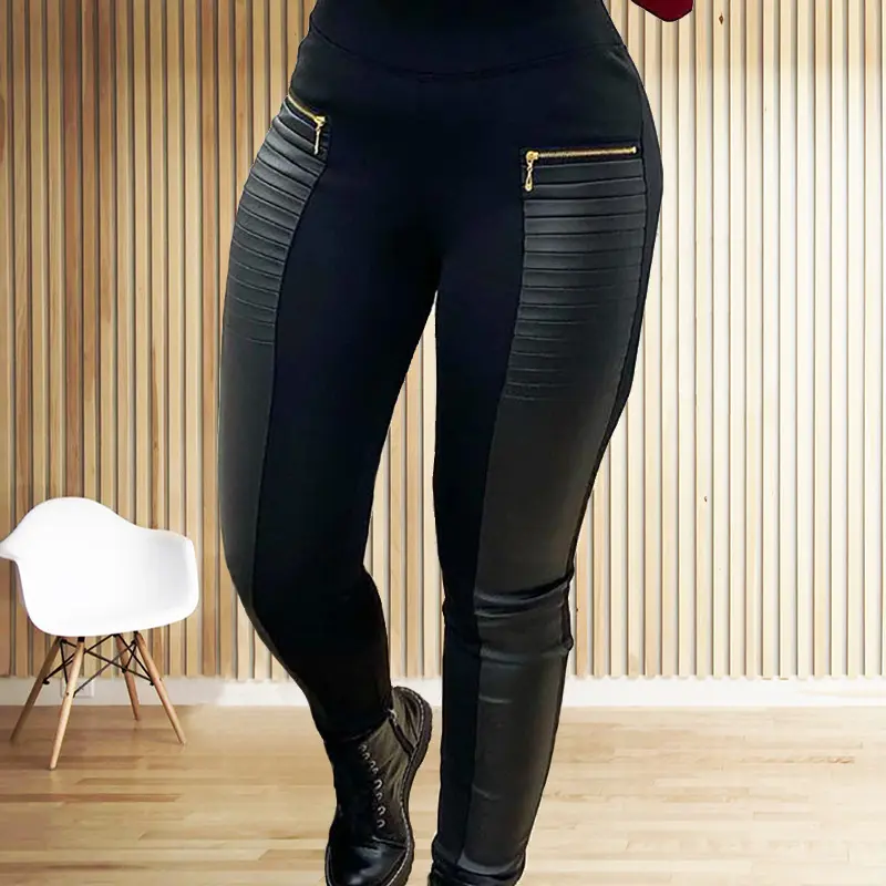 Pant Women Long Pants Slim Fit High Waist Straight Trousers Y2k Streetwear Sheath Zipper Elegant Bodycon Mom Jeans Capris