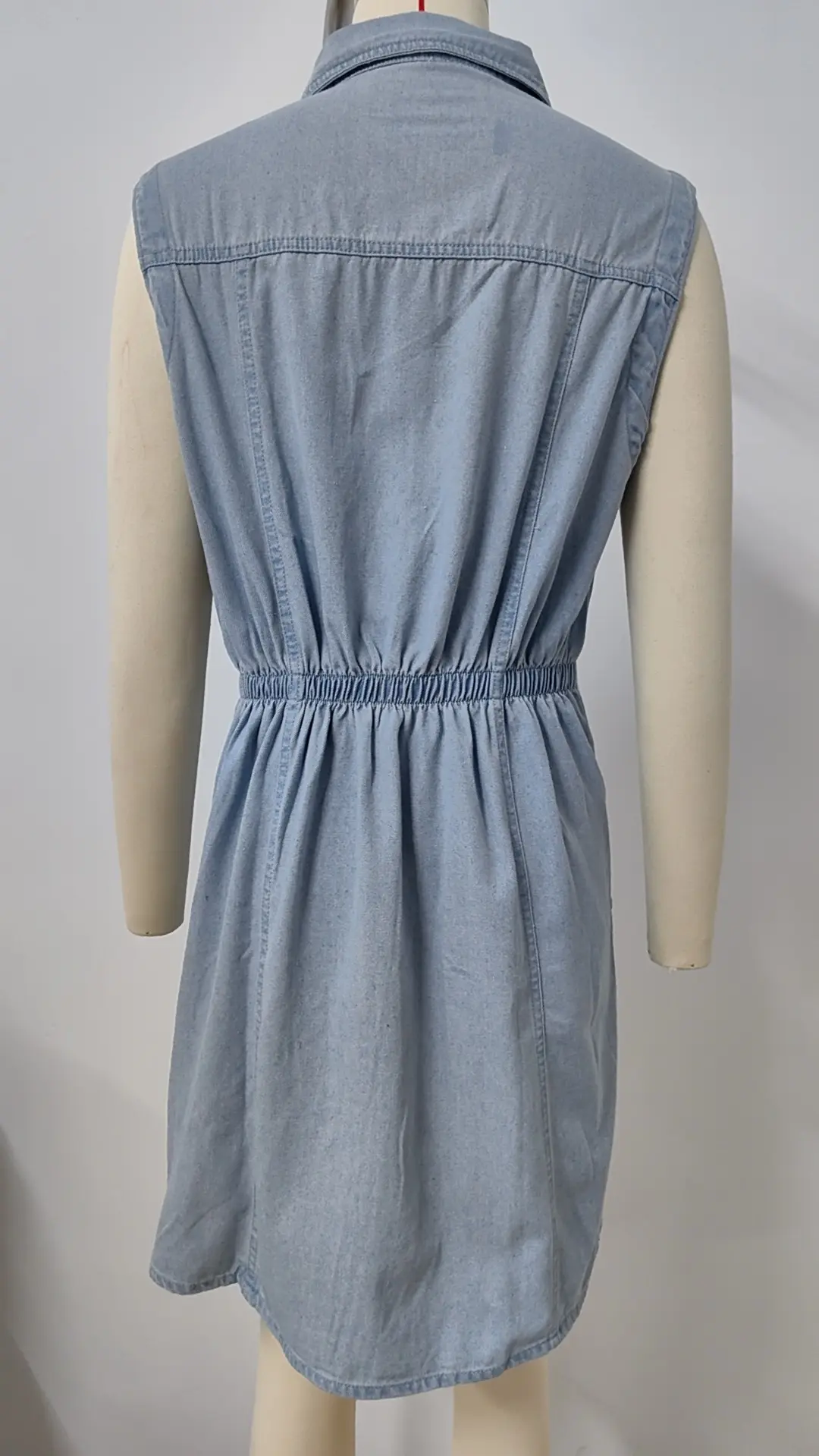 Mini Dress Women Denim Dresses Vestidos Streetwear Mom Jeans Single Breasted Party Club Sleeveless Elegant Splice Y2k 2025