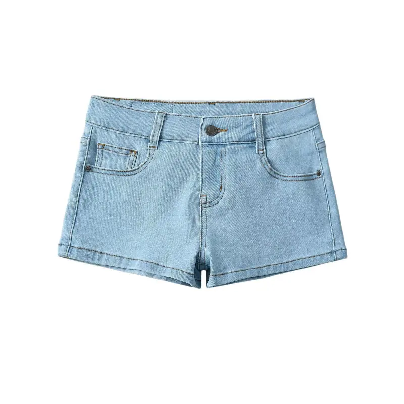 Shorts Denim Pant Women Jeans Short Pants Slim Fit Low Waist Wrap Hip Straight Trousers Sexy Y2k Streetwear Mom Jeans Summer