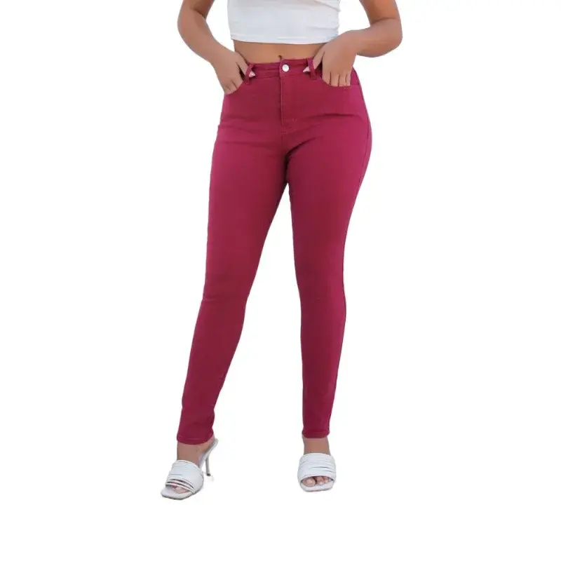Pencil Pants Women Mom Jeans 2025 Streetwear Distressed Y2k High Waist Stretch Button Vintage Skinny Denim Ankle Length Trousers