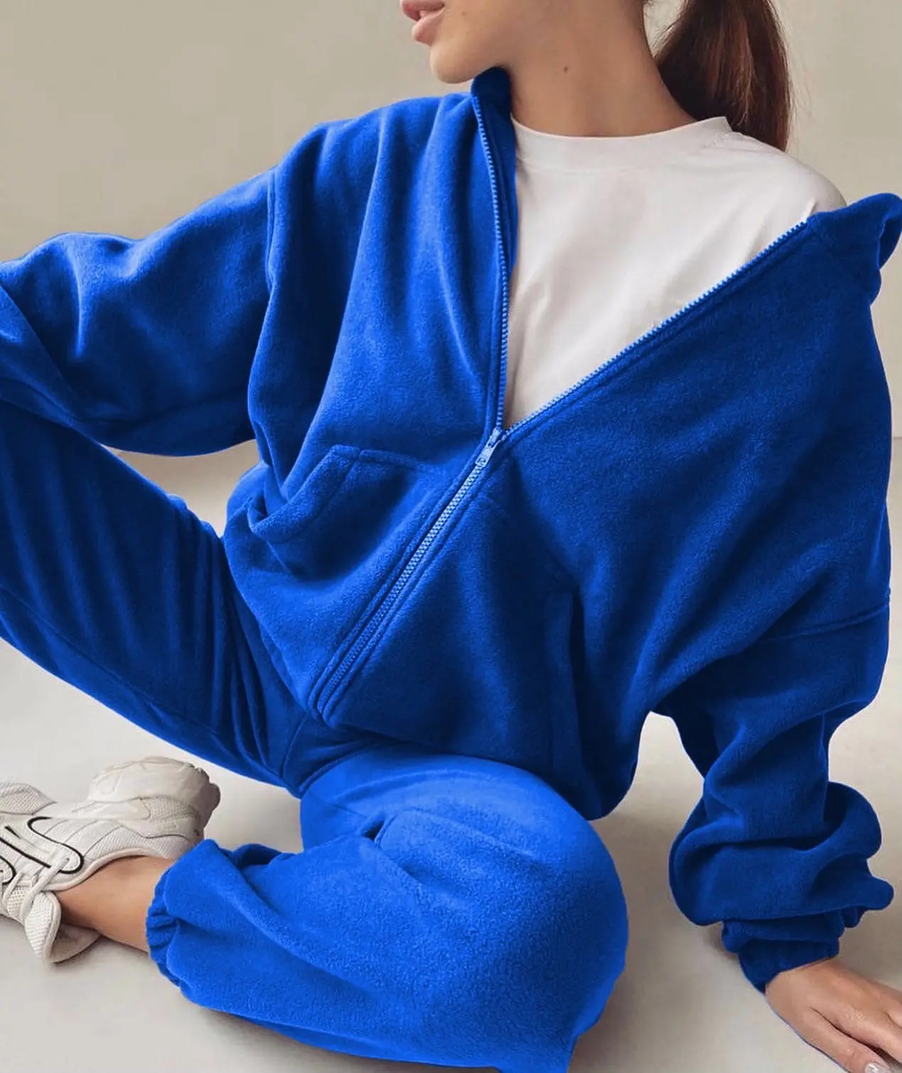 Tracksuit Women Sports Suit 2 Piece Set Autumn Winter Print Punk Style Slim Leisure Women's Hoodies Sweatpants Trend Suits 2021