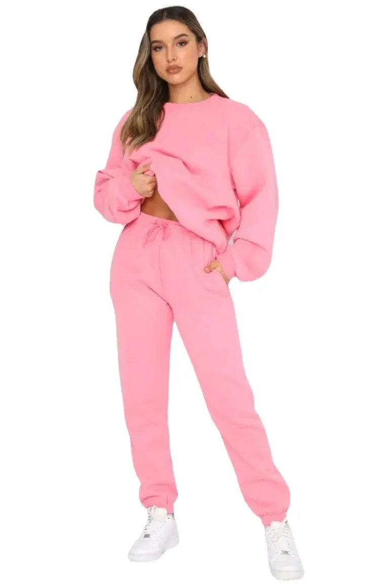 Winter Tracksuit Two Piece Sets Women Autumn Tops Jogger Thick Hoodies Sweatshirt Drawstring Trouser Y2k Streetwear Suits spring