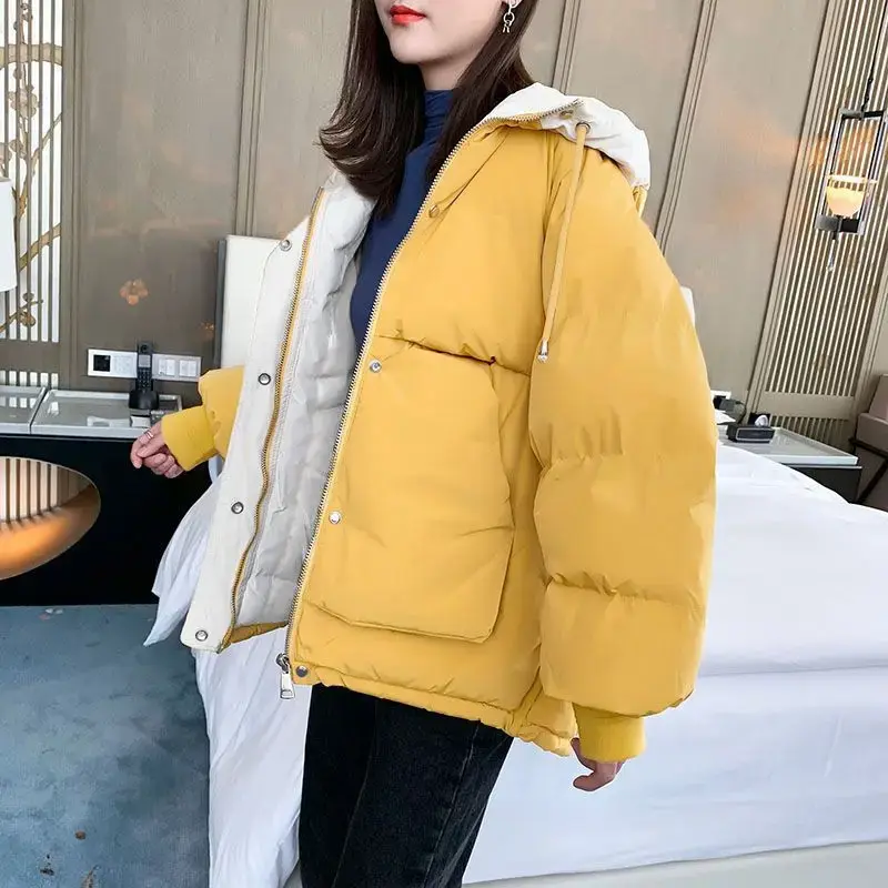 Stylish Cotton-padded Coat Women's 2024 New Size Plus Thickened Puffer Jacket Trendy In Winter Jacket For Students