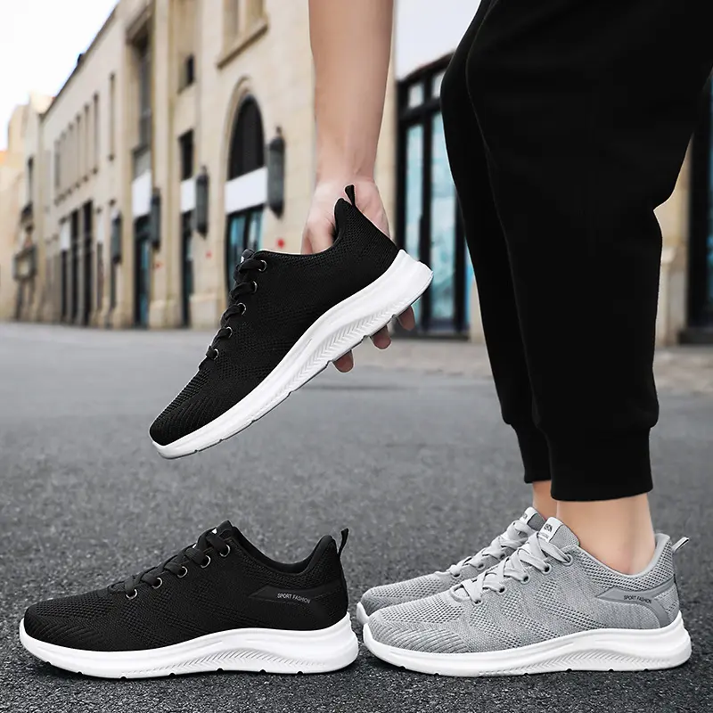 New Men's Shoes for Daily Casual Mesh Shoes Breathable Odorless Casual Soft Soled Comfortable Dad Sports Shoes