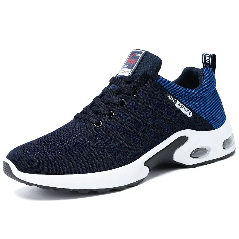 2025 New Men's Running Shoes Korean Breathable Lace Up Sports Shoes Training Anti Slip and Comfortable Men's Running Shoes