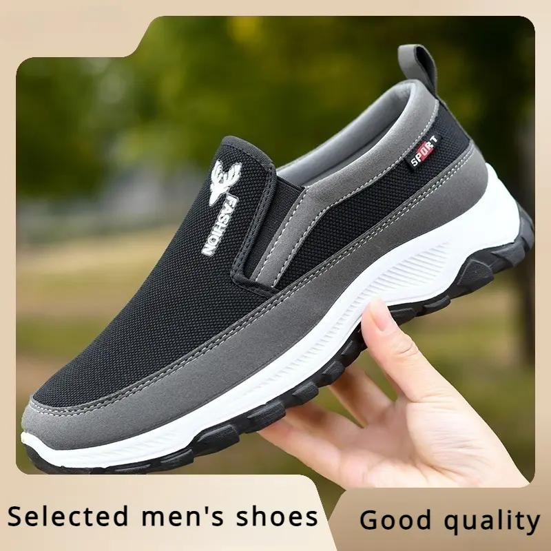Men's casual sports shoes 2025 spring new men's tennis shoes men's sports shoes soft mesh casual shoes outdoor anti slip shoes