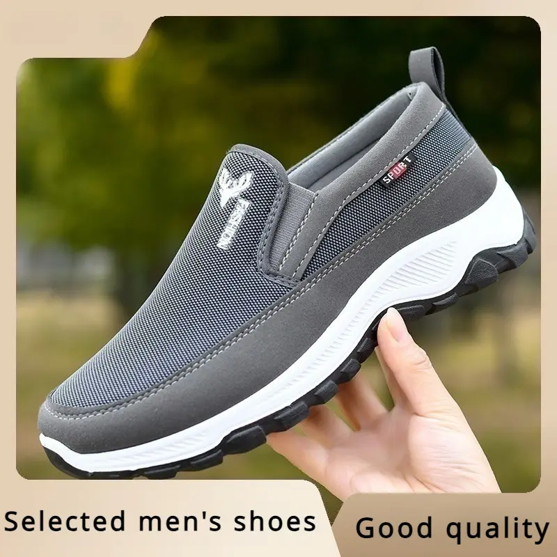 Men's casual sports shoes 2025 spring new men's tennis shoes men's sports shoes soft mesh casual shoes outdoor anti slip shoes