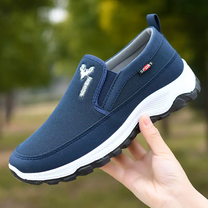 Men's casual sports shoes 2025 spring new men's tennis shoes men's sports shoes soft mesh casual shoes outdoor anti slip shoes