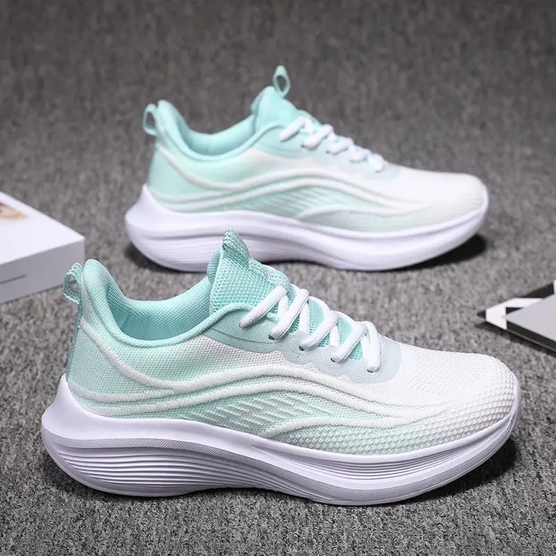 Autumn New Running Shoes Women's Sports Shoes Mesh Anti Slip Breathable Soft Sole Lightweight Casual Shoes