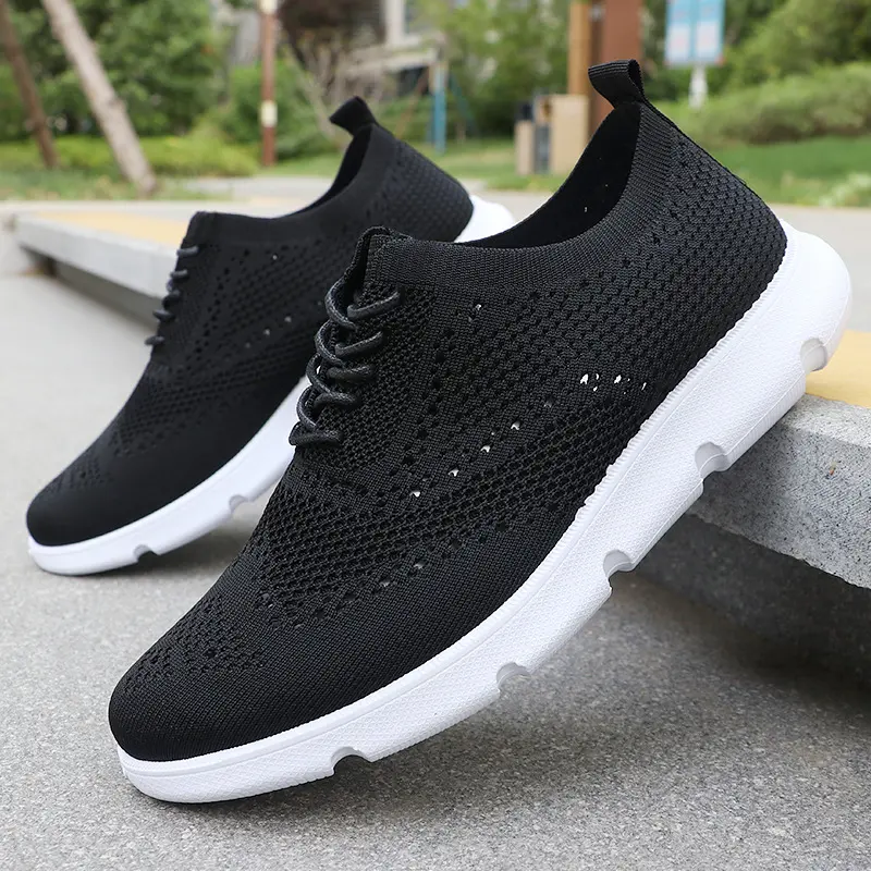 Summer New Lightweight Lace up Casual Men's Shoes Breathable Mesh Sports Running Shoes Lefu British Men's Sports Shoes