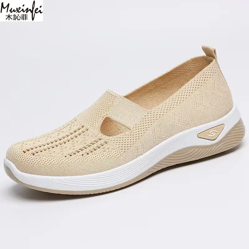 Women's Summer Shoes Breathable Soft Soled One Step  Cloth Large Size Women's Casual Shoes 35-43 Cheap Shoes Clearance