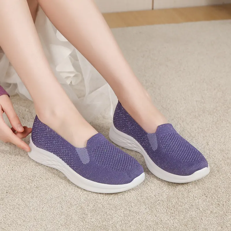 New 2025 Women's Soft Soled Flat Bottom Walking Shoes Sports and Casual Single Shoes Breathable Women's Shoes Free Shipping