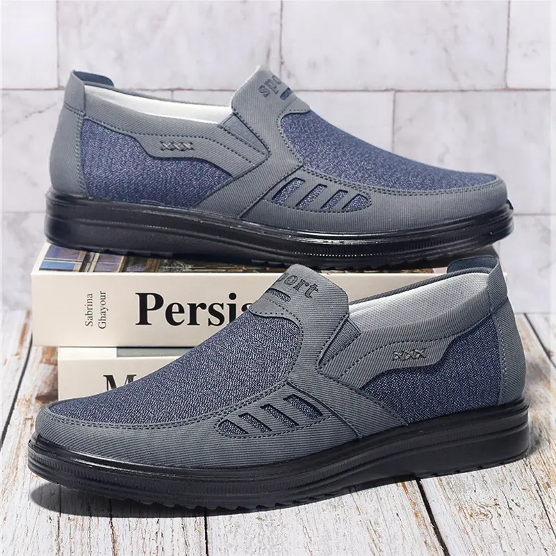 Men's polyurethane cloth shoes, wear-resistant and durable running shoes, lightweight casual shoes, 2025 new men's shoes