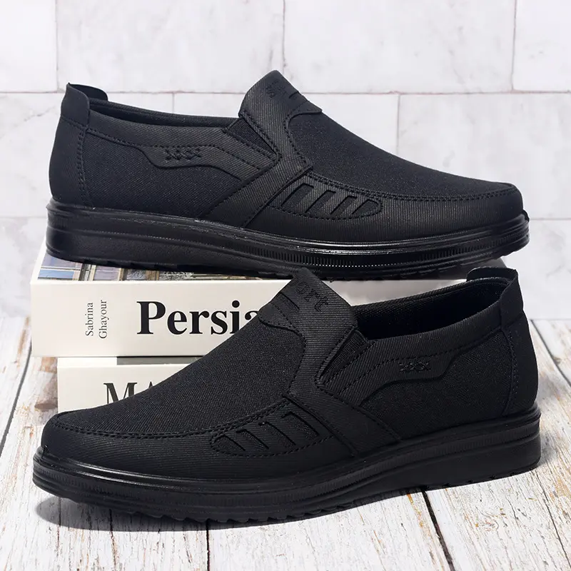 Men's polyurethane cloth shoes, wear-resistant and durable running shoes, lightweight casual shoes, 2025 new men's shoes