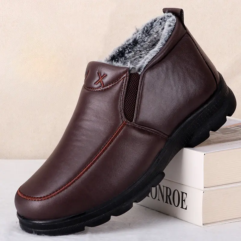 Boots men's snow outdoor men's shoes men's winter boots hiking ankle boots waterproof men's shoes work shoes shoes