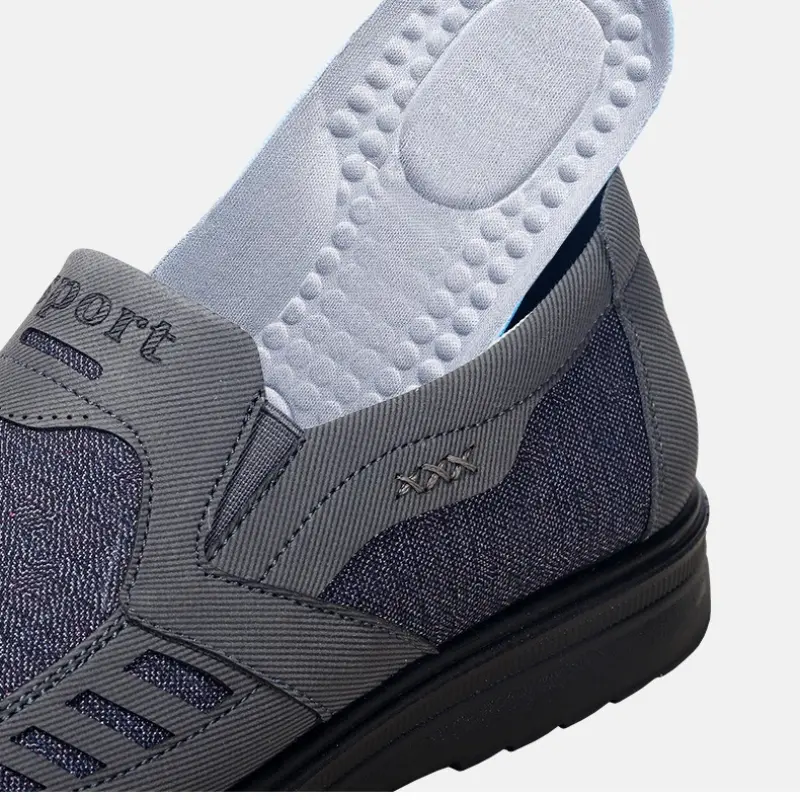 Men's polyurethane cloth shoes, wear-resistant and durable running shoes, lightweight casual shoes, 2025 new men's shoes