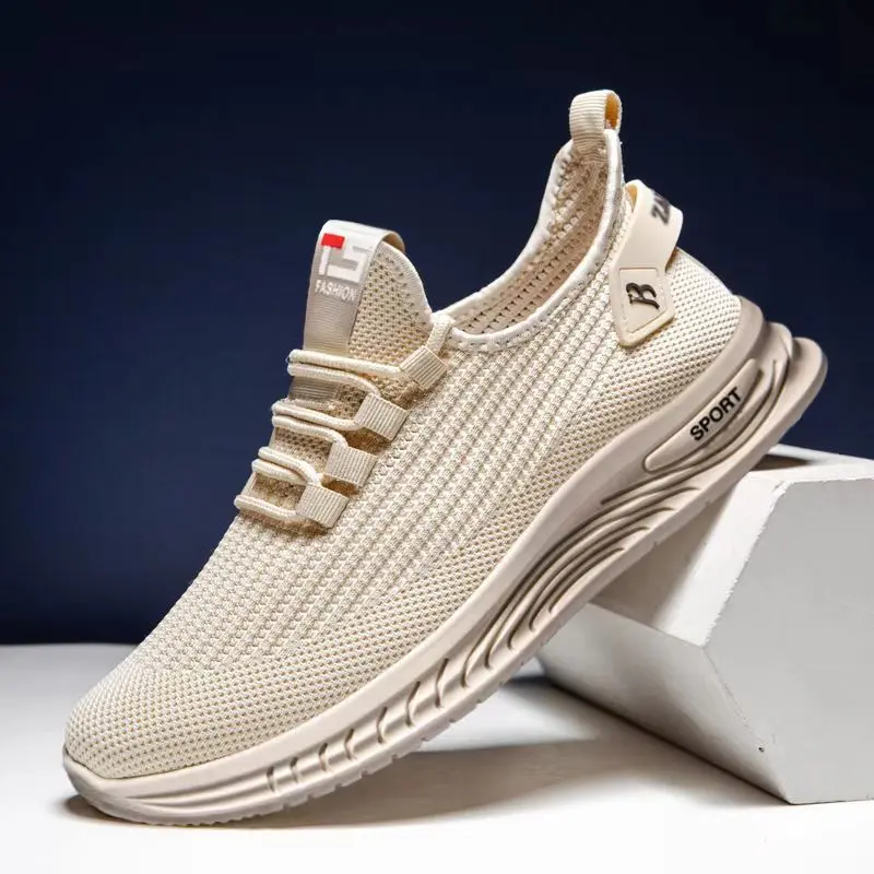 Men's Shoes Lace-up Men's Mesh Shoes Casual Shoes Lightweight Comfortable Walking Sneakers Men's Shoes  Zapatillas Hombre