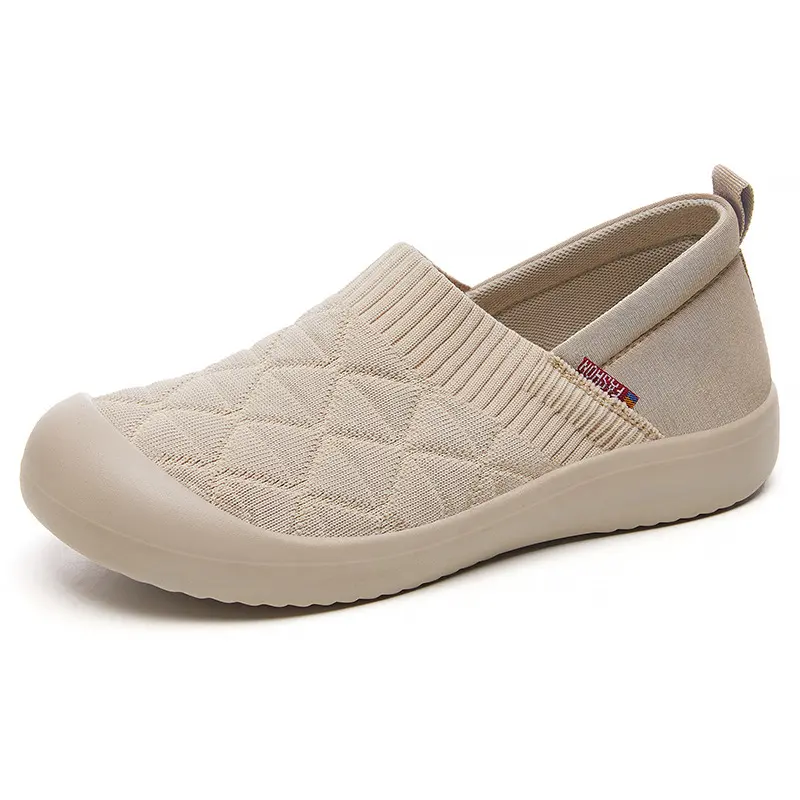 Women's Spring New Shoes - One Step Flat Cloth Shoes - Lightweight, Soft Bottom, Comfortable, Versatile, Mom's Shoes