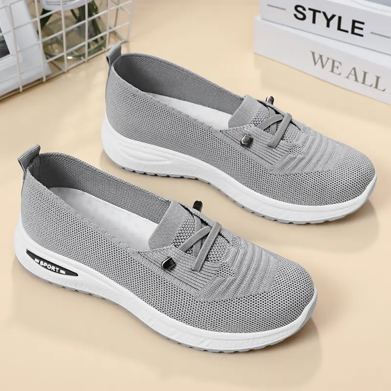 Women Casual Shoes Fashion Breathable Walking Mesh Flat Shoes Sneakers Women 2025 Gym Shoes Pink Footwear free shipping shoes