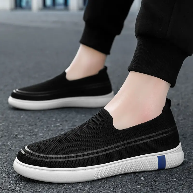 Men's Spring New Knitted Breathable Single Shoes, Dad's Shoes, Men's Casual Shoes, Comfortable Men's Shoes  sneakers