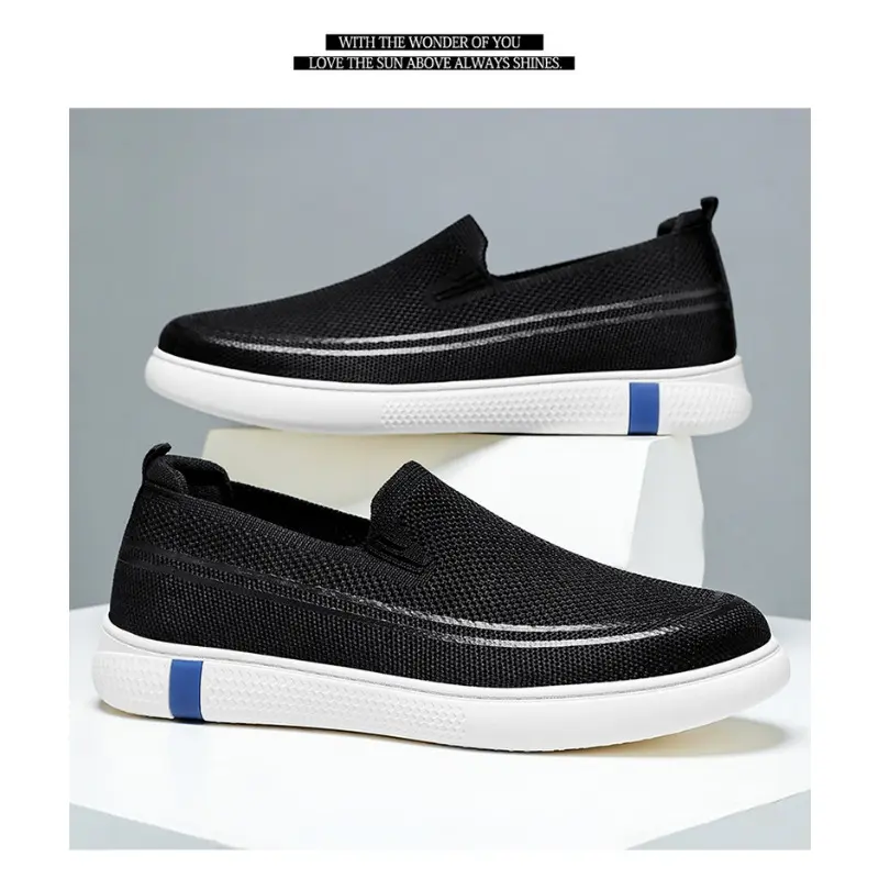 Men's Spring New Knitted Breathable Single Shoes, Dad's Shoes, Men's Casual Shoes, Comfortable Men's Shoes  sneakers