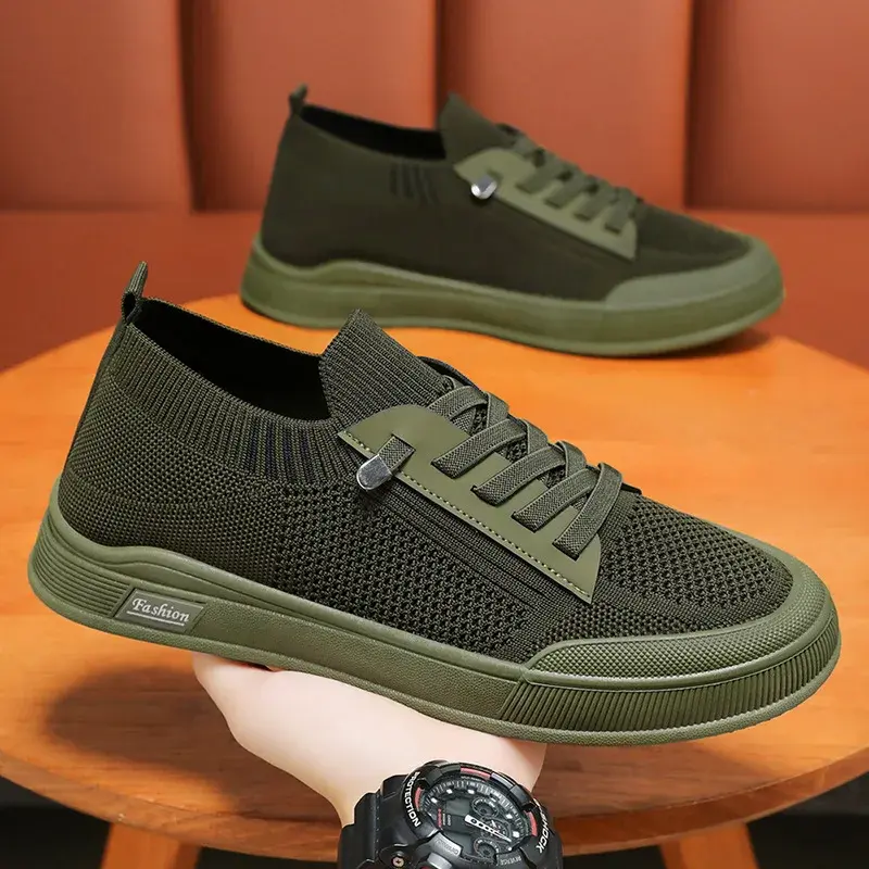Shoes Men's Summer 2025 New Edition Men's Shoes Solid Color Casual Canvas Shoes Breathable Singlees