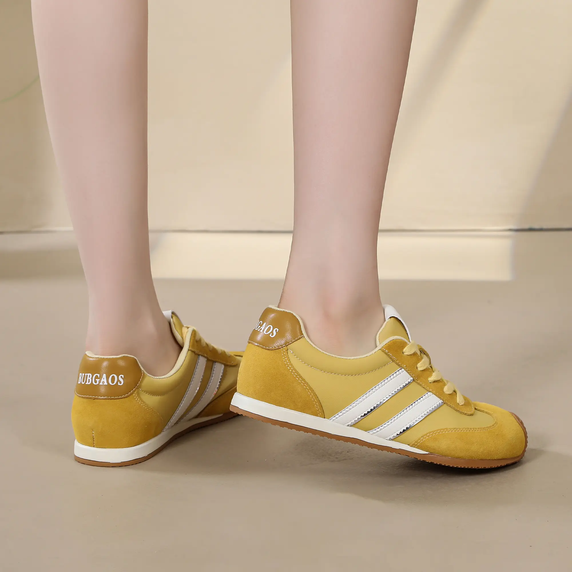 Comfortable Girl's Sweet StyleBallet Flats Genuine Leather Women's Shoes  Pink Forrest Gump Retro Design Summer Casual Shoes