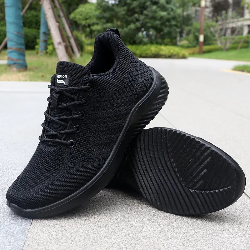 Summer Men's Air Cushion Sports Shoes - Breathable Knit Sneakers for Running Training Jogging Comfortable Walking Shoes Men