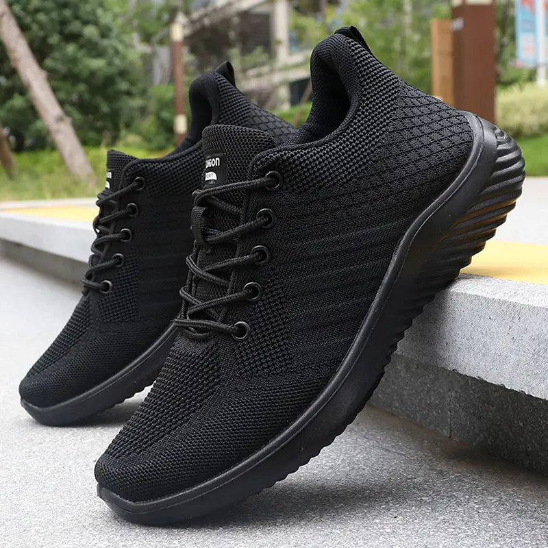 Summer Men's Air Cushion Sports Shoes - Breathable Knit Sneakers for Running Training Jogging Comfortable Walking Shoes Men