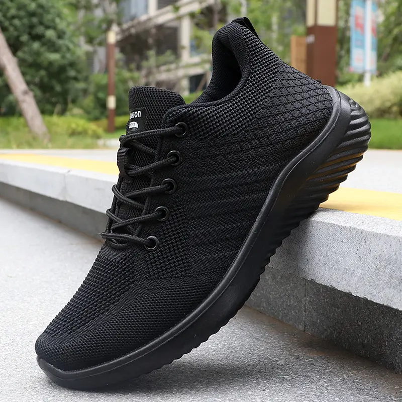 Summer Men's Air Cushion Sports Shoes - Breathable Knit Sneakers for Running Training Jogging Comfortable Walking Shoes Men
