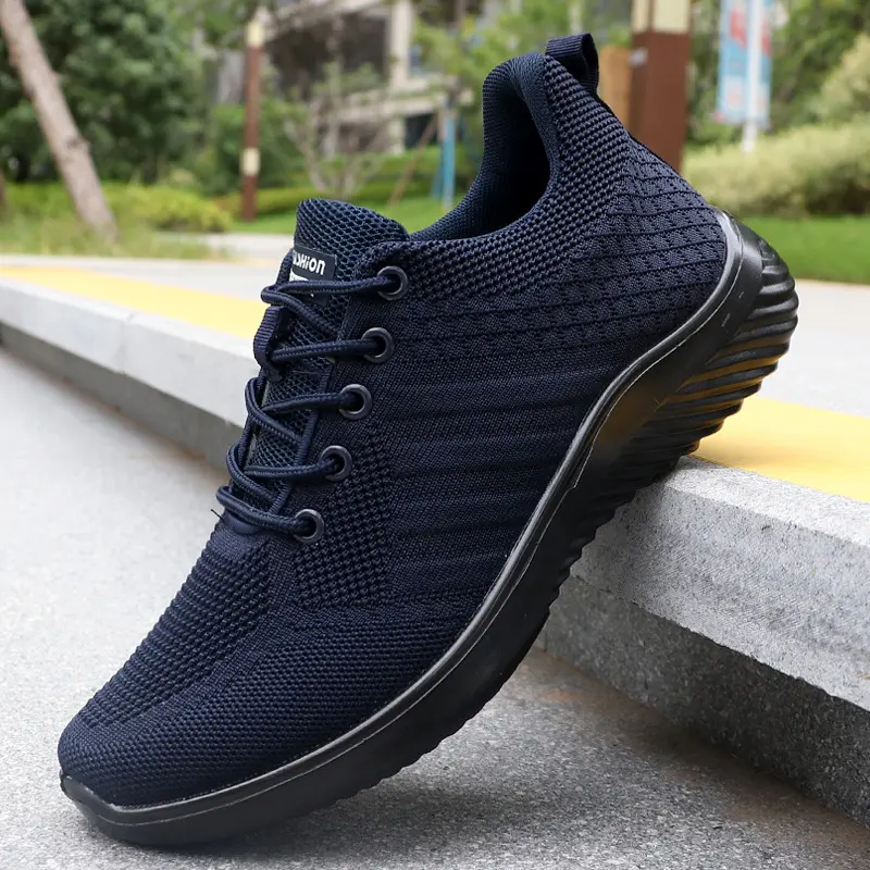 Summer Men's Air Cushion Sports Shoes - Breathable Knit Sneakers for Running Training Jogging Comfortable Walking Shoes Men