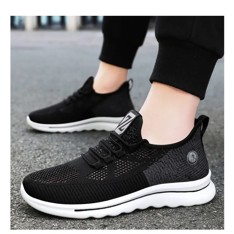 2025 Men's Summer Sneakers Casual Soft Soled Sneakers Breathable Single Shoes Mesh Running Shoes Men's Shoes Sale
