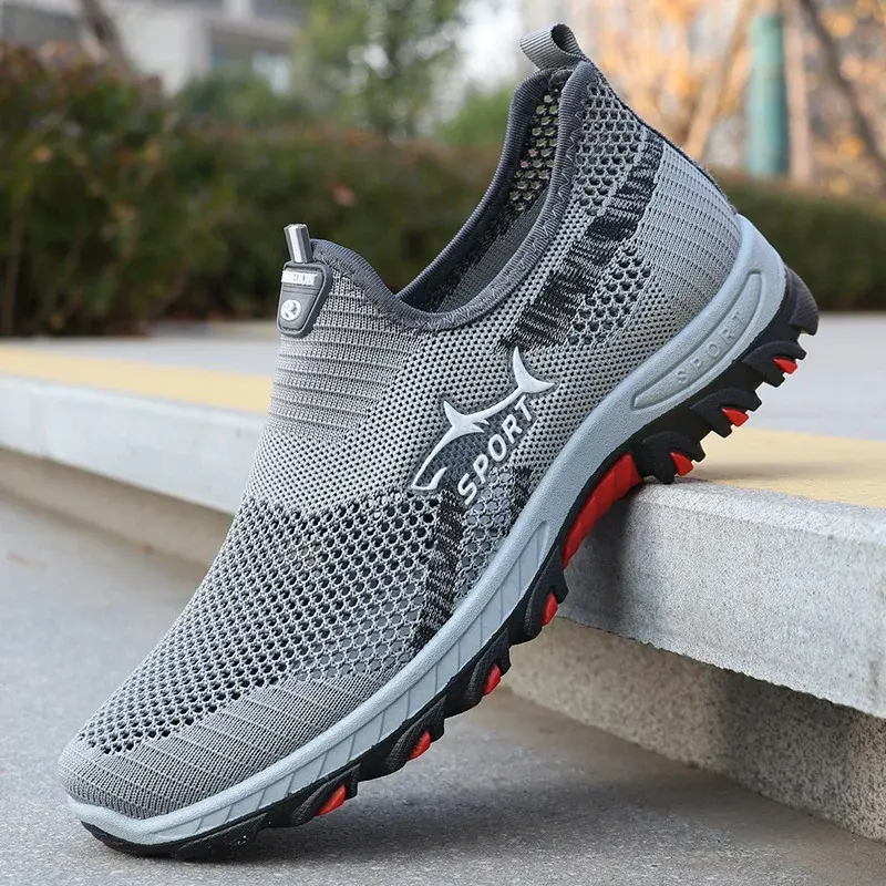 Men's summer sneakers Sporty men's mesh shoes breathable sports shoes canvas lightweight  sneakers cheap shoes clearance