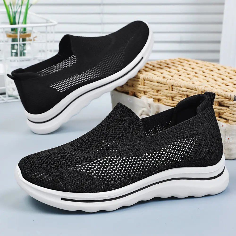 Spring New Women's Shoes Casual Shoes Fabric Mesh Breathable Lightweight Soft Sole Durable and Comfortable Women's Shoes