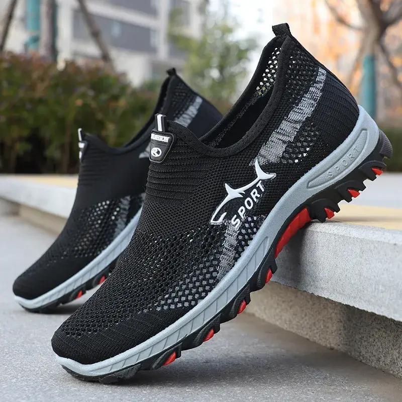 Men's summer sneakers Sporty men's mesh shoes breathable sports shoes canvas lightweight  sneakers cheap shoes clearance