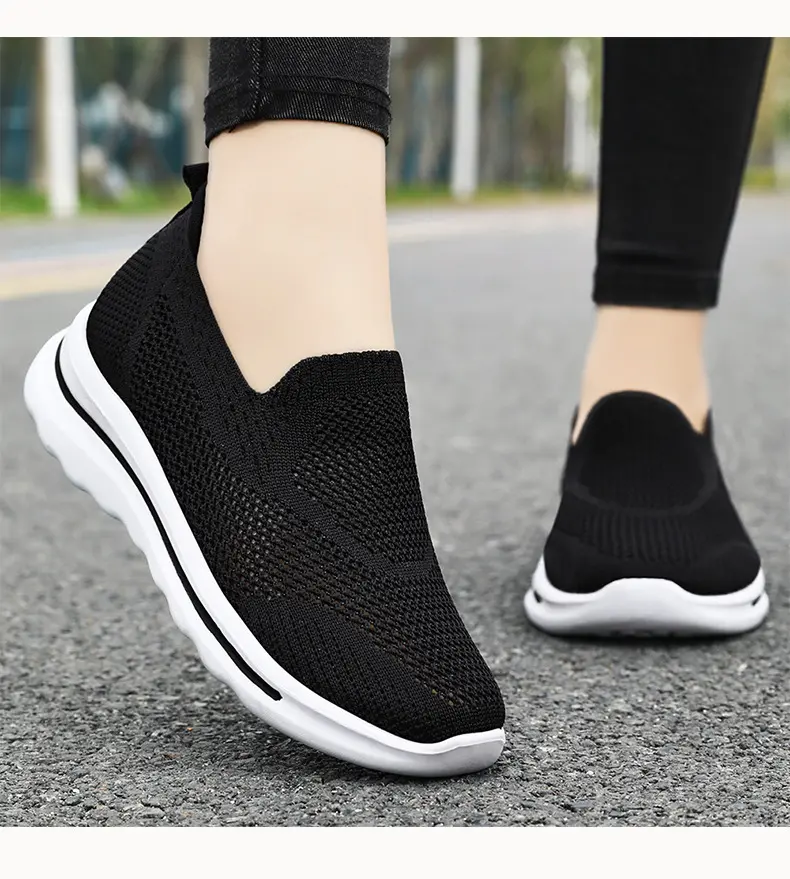 Spring New Women's Shoes Casual Shoes Fabric Mesh Breathable Lightweight Soft Sole Durable and Comfortable Women's Shoes