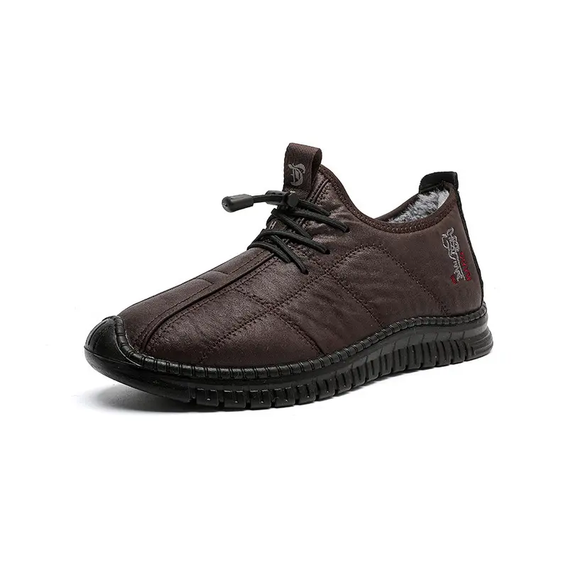 2025 Winter Men's Cotton Shoes Warm, Velvet, Waterproof, Anti slip, Thickened Walking Boots, Extra Large Size 38-48 mens shoes