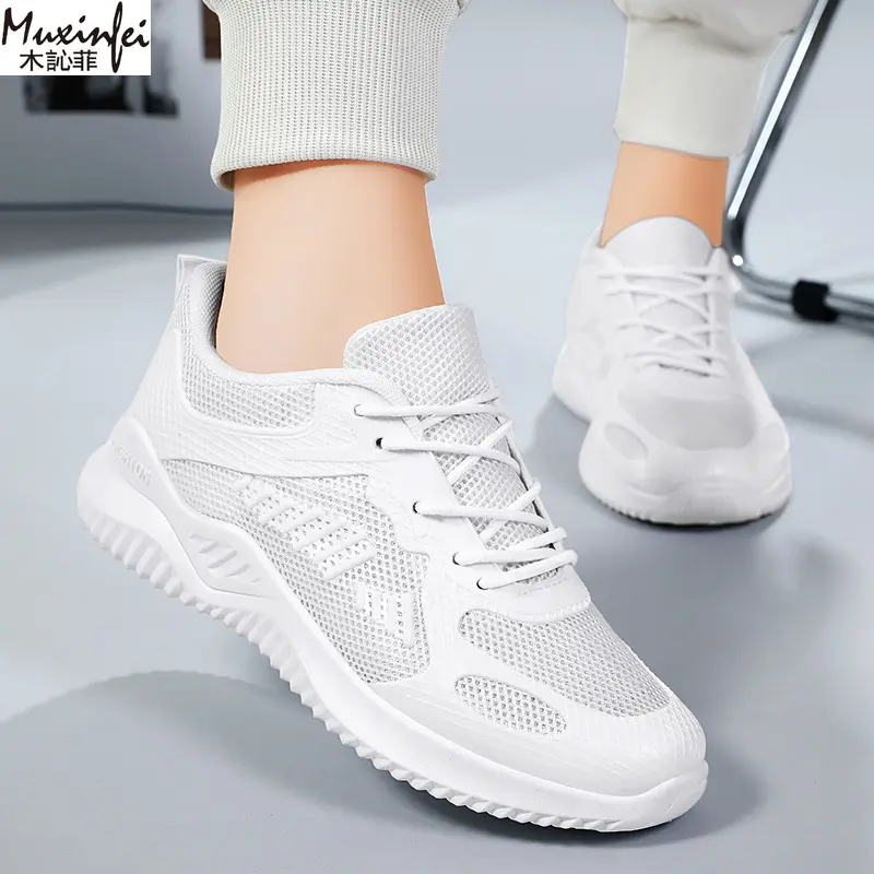 ​women's Summer Shoes 2025 Casual Sneakers Mesh Breathable Surface Chunky Sole Trendy Fashion Trendy Free Shippiing Shoes