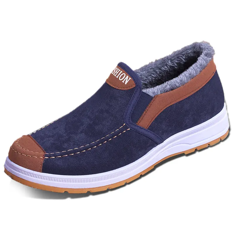 Men's boots, snow casual, unisex boots, men's winter shoes, men's fashionable ankle boots, plush and thickened men's work shoes