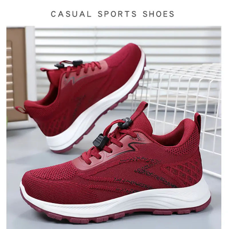 Walking shoes for women's spring 2024 sports have a textured, breathable, comfortable and high-quality single shoe trend