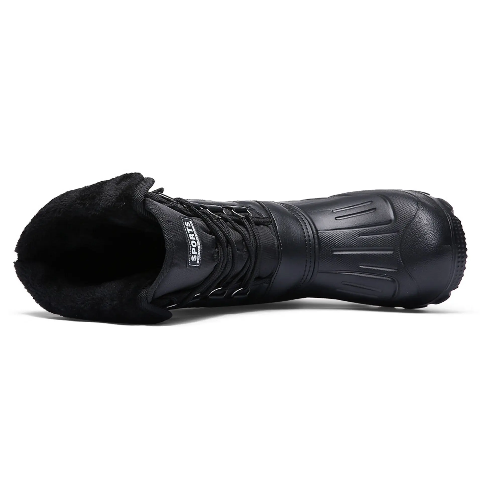 2025 New Men's Winter Boots Platform Men's Snow Boots Warm Thick Plush Waterproof Outdoor Fishing Work Boots Plus Size 40-46