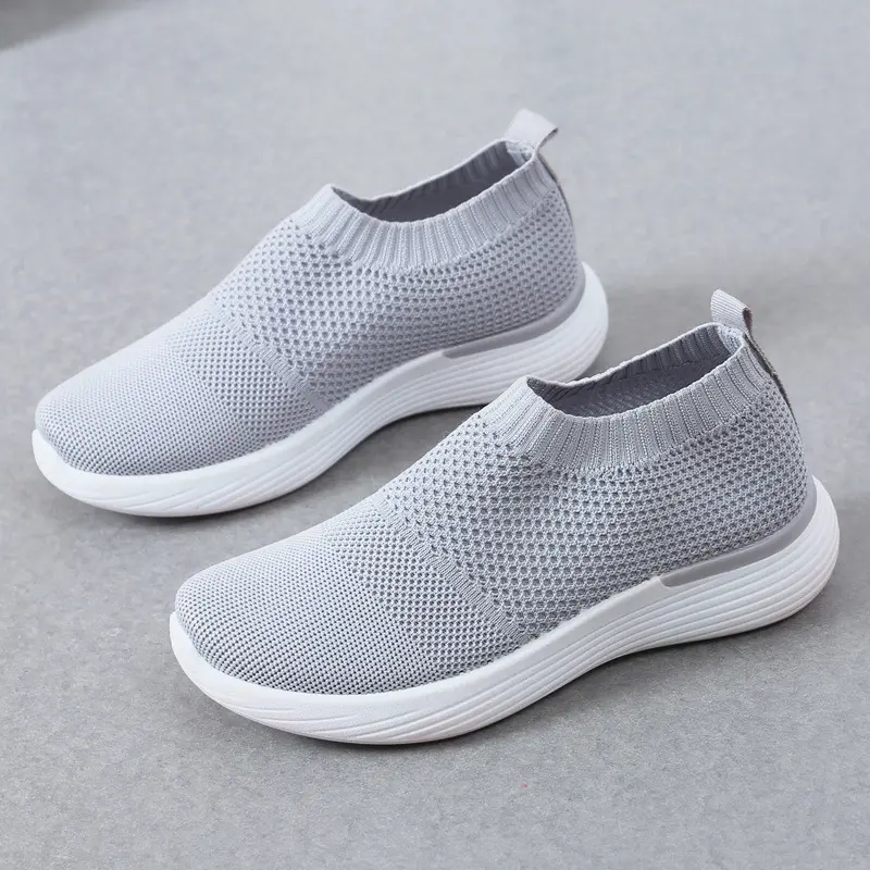 Shoes for women 2025 new mesh socks, casual and versatile women's shoes, breathable and casual sports shoes for women