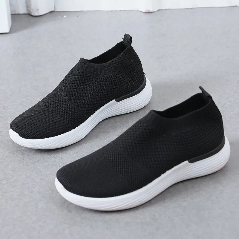 Shoes for women 2025 new mesh socks, casual and versatile women's shoes, breathable and casual sports shoes for women